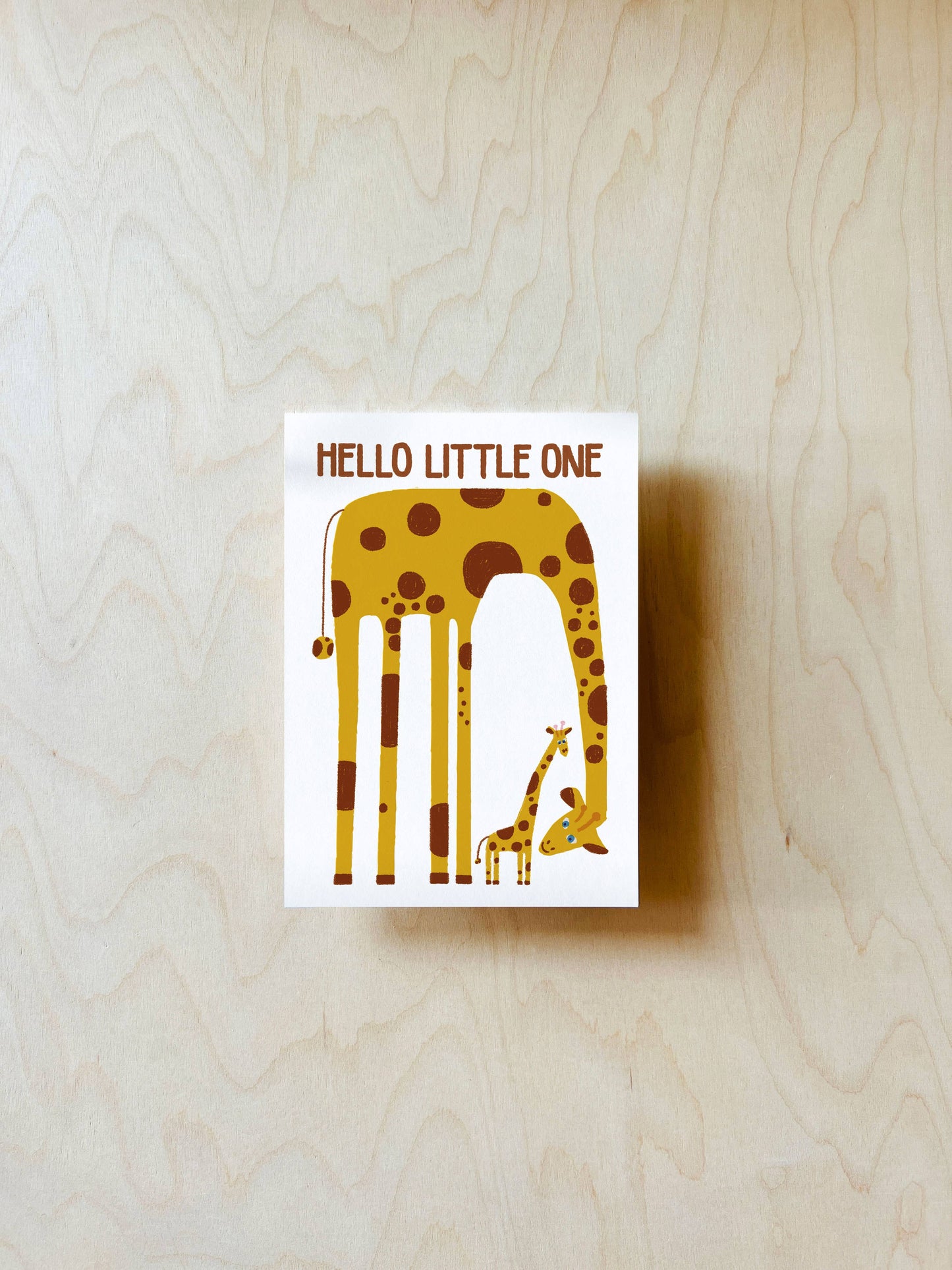 Giraffe Ansichtkaart DIN A6