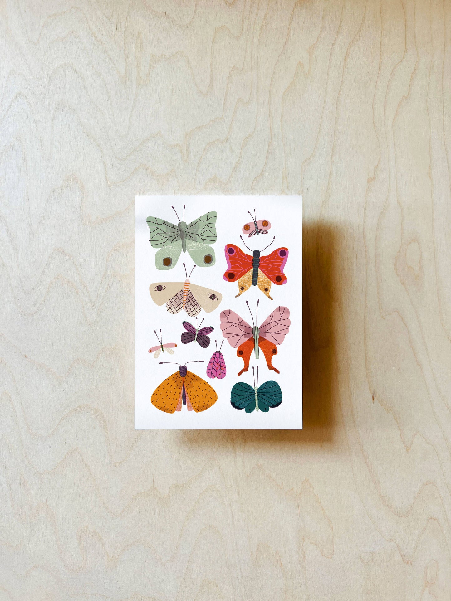 Butterfly Mix postkaart DIN A6