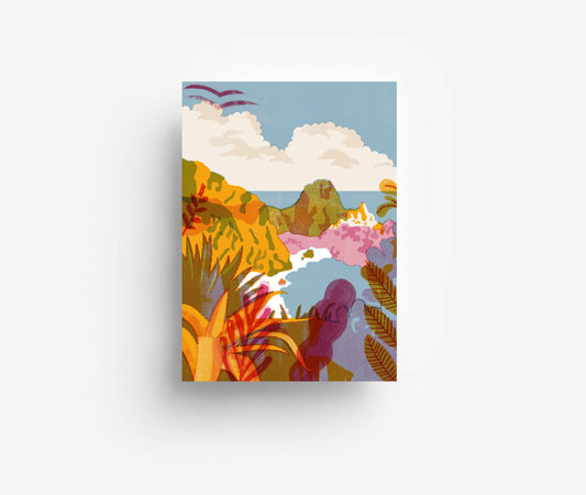 Ansichtkaart Island DIN A6