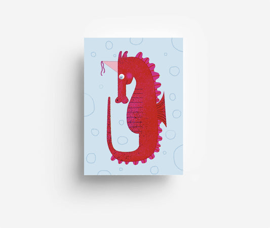 Seahorse Ansichtkaart DIN A6