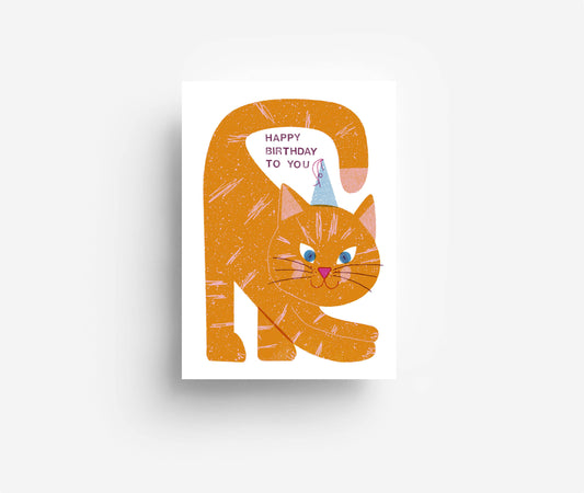 Birthday Kitty Ansichtkaart DIN A6
